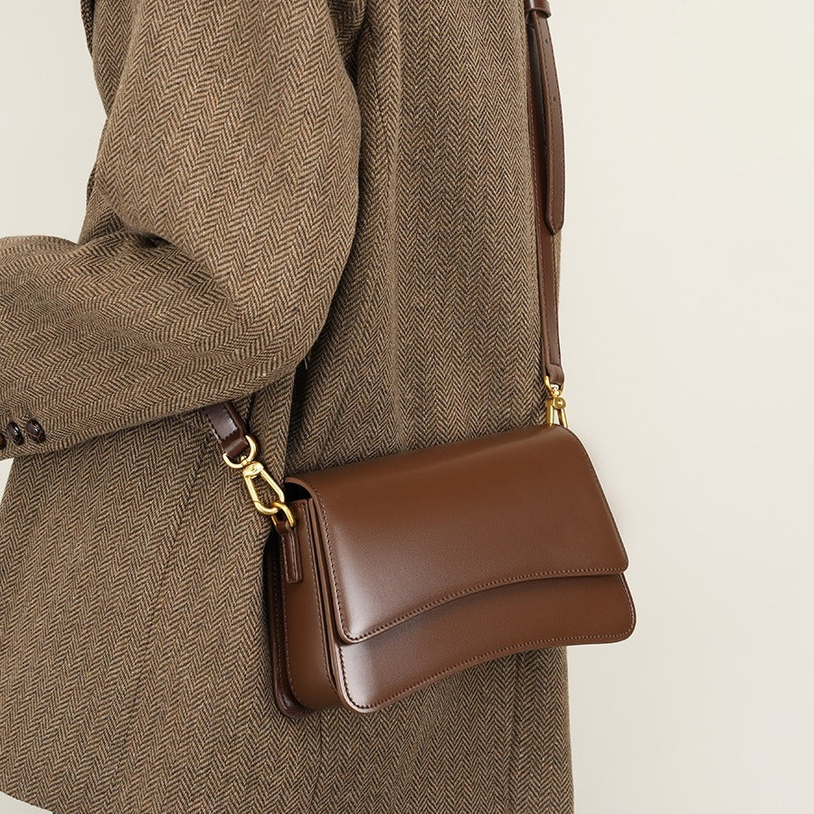 Genuine Leather Shoulder Bag for Women - Crossbody Purse, Underarm Clutch & Tote Handbag - Perfect for Work, Travel & Everyday Use