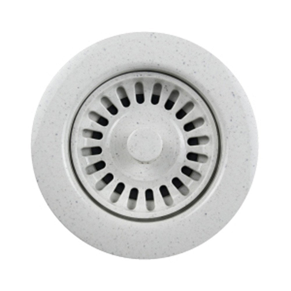 Houzer 190-9566 3.5 Inch Speckled Granite White Garbage Disposal Flange - Perfect for Kitchen Sink Waste Disposal Systems