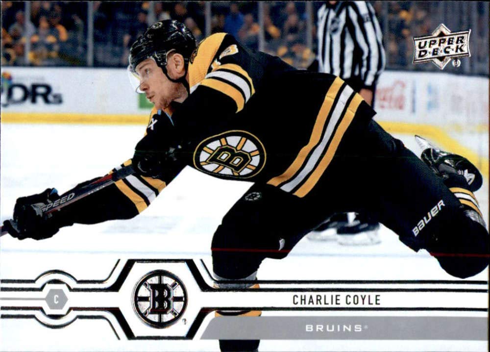 2019-20 Upper Deck #9 Charlie Coyle Boston Bruins Hockey Card - NHL Collectible, Sports Memorabilia for Hockey Fans and Card Collectors (Perfect for Display, Trading, and Investment)
