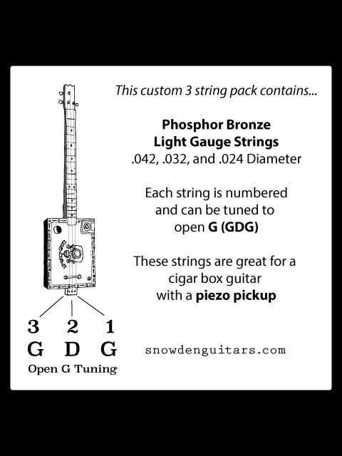 3-String Cigar Box Guitar with Phosphor Bronze Strings - Perfect for Blues, Folk & DIY Musicians | Handcrafted & Unique Sound