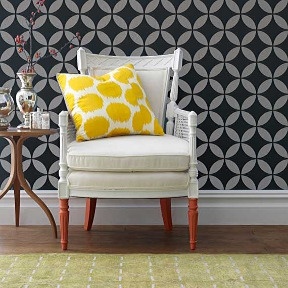 Endless Moorish Circles Moroccan Stencil - DIY Wall Art, Tile & Fabric Design Template for Home Decor and Craft Projects