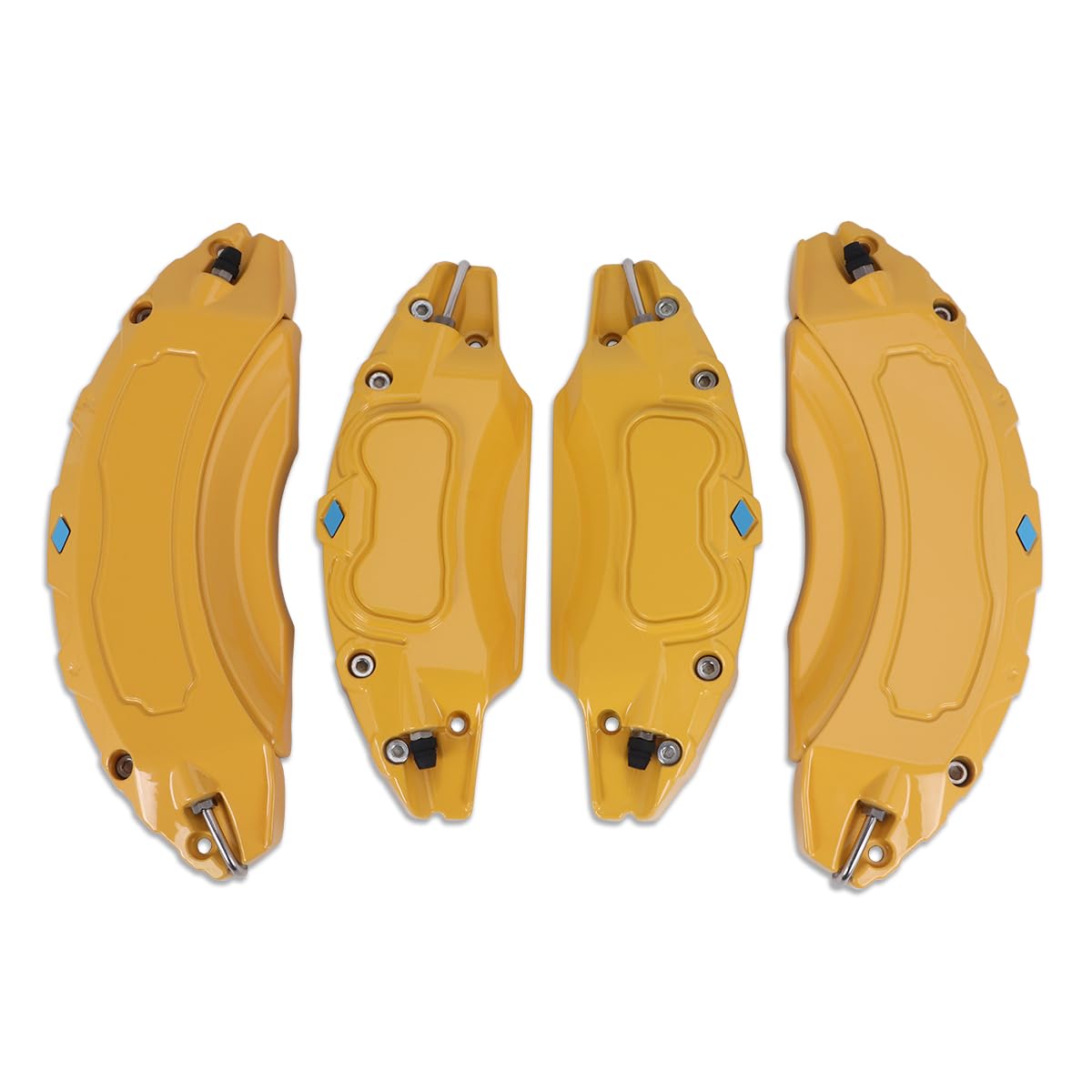High-Performance Brake Caliper Covers for Toyota Highlander 2018-2024 - Front & Rear Wheel Hub Accessories (Set of 4, Yellow) - Enhance Your Car's Style & Protection for Daily Driving & Show Cars