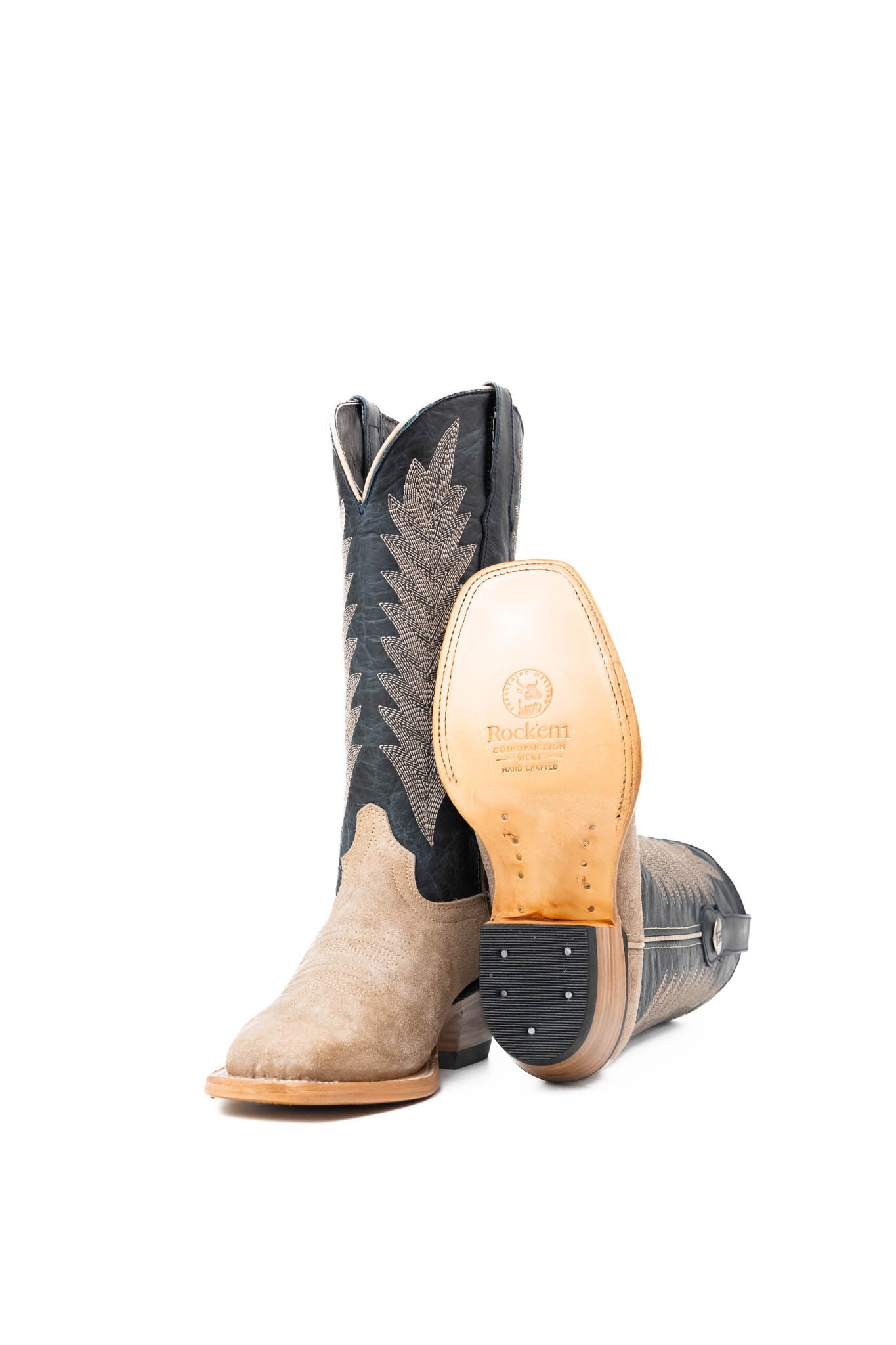 Sierra Roughout Frontier Toe Cowgirl Boots - Western Style Leather Boots for Women - Comfortable & Durable for Riding, Country Dancing & Outdoor Activities