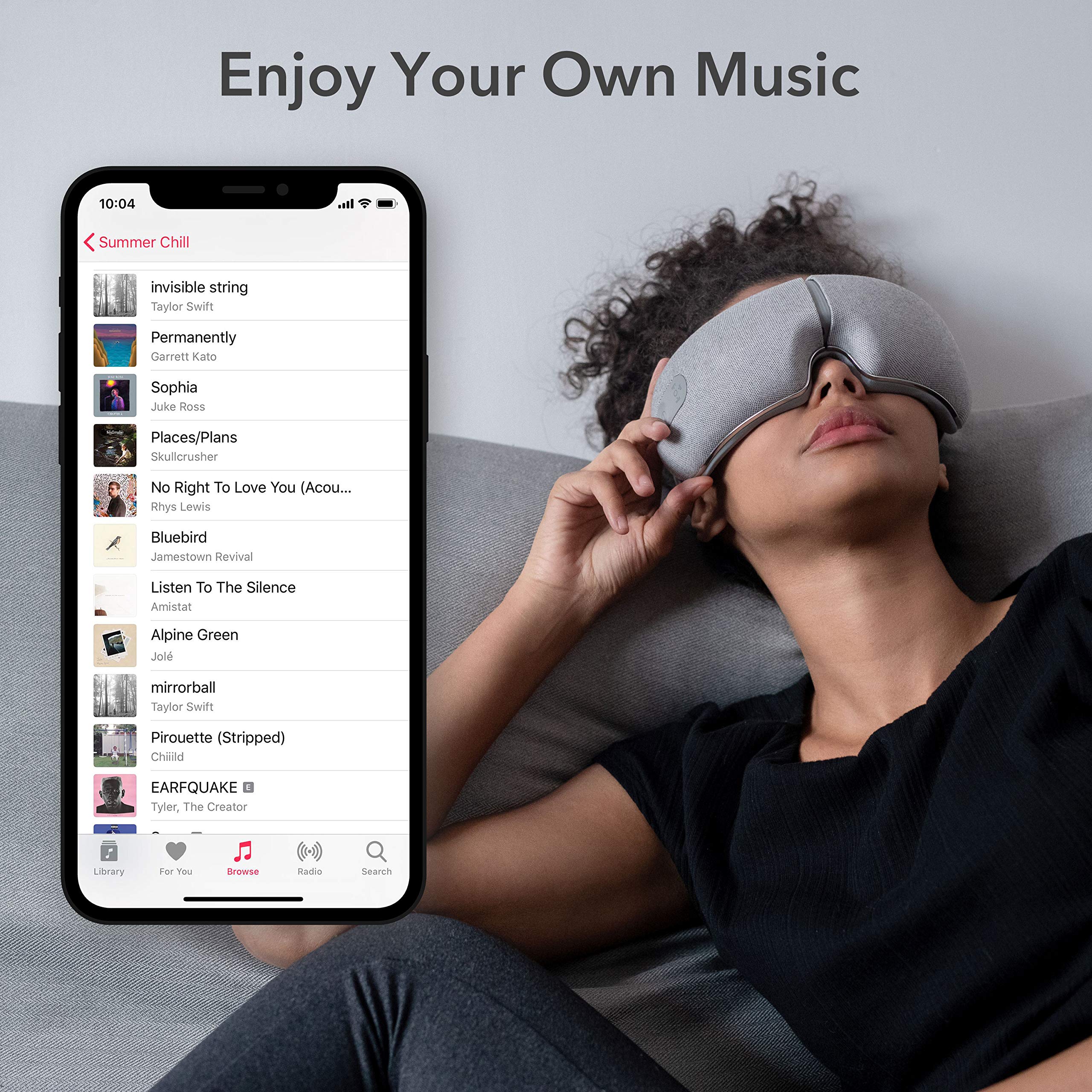 Breo iSeeM Eye Massager with Heat & Bluetooth Music - Customizable Eye Massager Mask for Dry Eyes, Better Sleep & Stress Relief - Perfect Gift for Women, Men & Mothers Day - Use at Home, Office or Travel