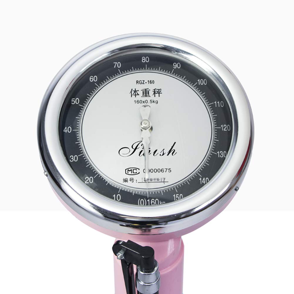 ADASP Mechanical Scale with Height Rod - Extra Large Analog Dial for Accurate Weight & Height Measurement | Perfect for Gym, Home, Bathroom, Hotel & School Use