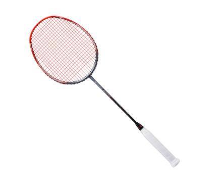 Li Ning 3D Calibar 600B Professional Badminton Racket - Red/Grey (AYPT387-3) | Lightweight Carbon Fiber Shuttlecock Racket for Competitive Play & Training