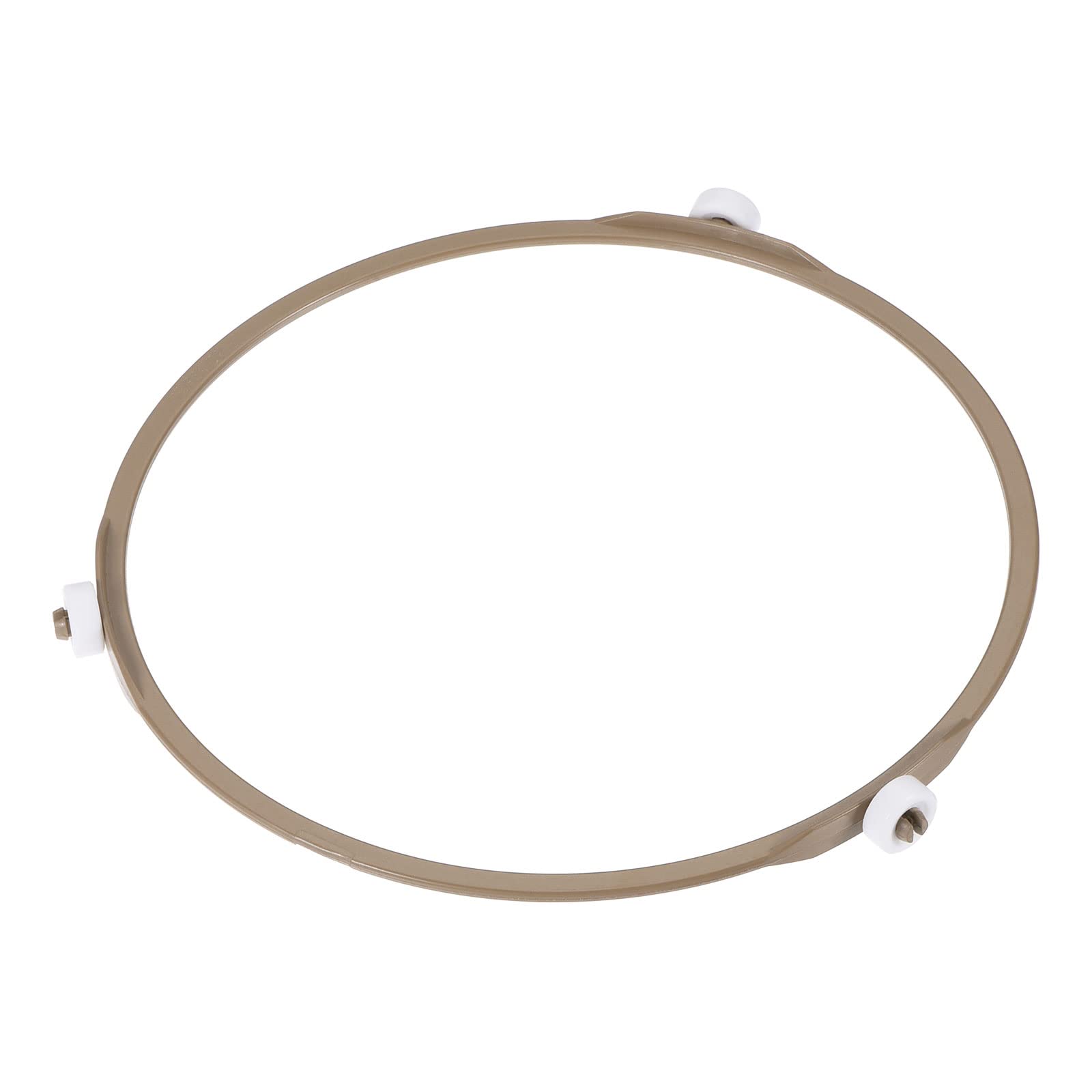 Meccanity Microwave Oven Turntable Support Circle - 2 Pack Brown Glass Plate Roller Bracket Replacement Parts for Smooth Rotation | Compatible with Most Microwave Models | Perfect for Kitchen Appliance Repair & Maintenance