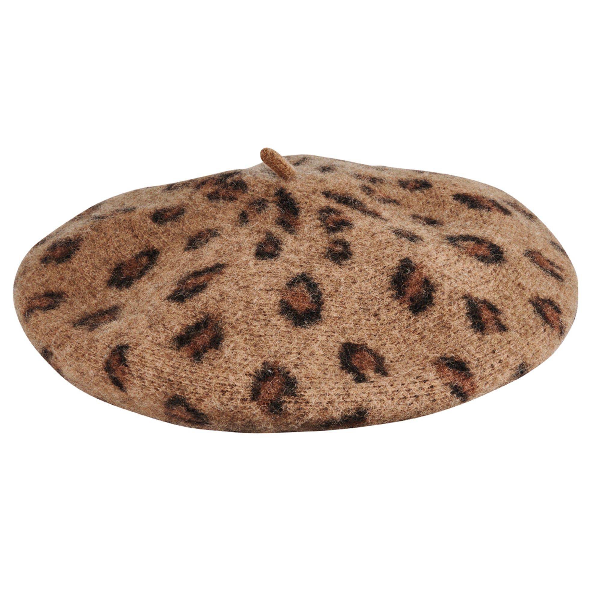 Women's Fashion Leopard Print Wool Beret Hat - Soft Winter Warm Beanie for Women - Perfect for Casual Outfits, Parties, and Cold Weather