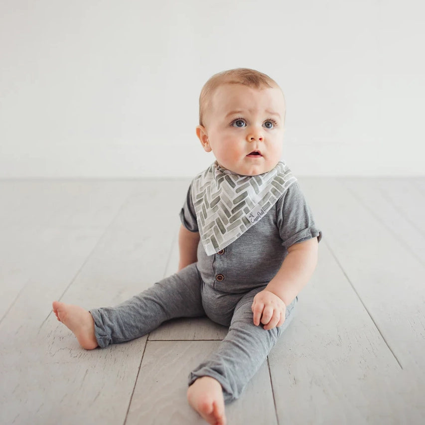 Soft Organic Cotton Baby Bandana Bibs - 3 Pack Drool Bibs for Newborns & Infants - Cute & Absorbent for Feeding, Teething, and Everyday Use