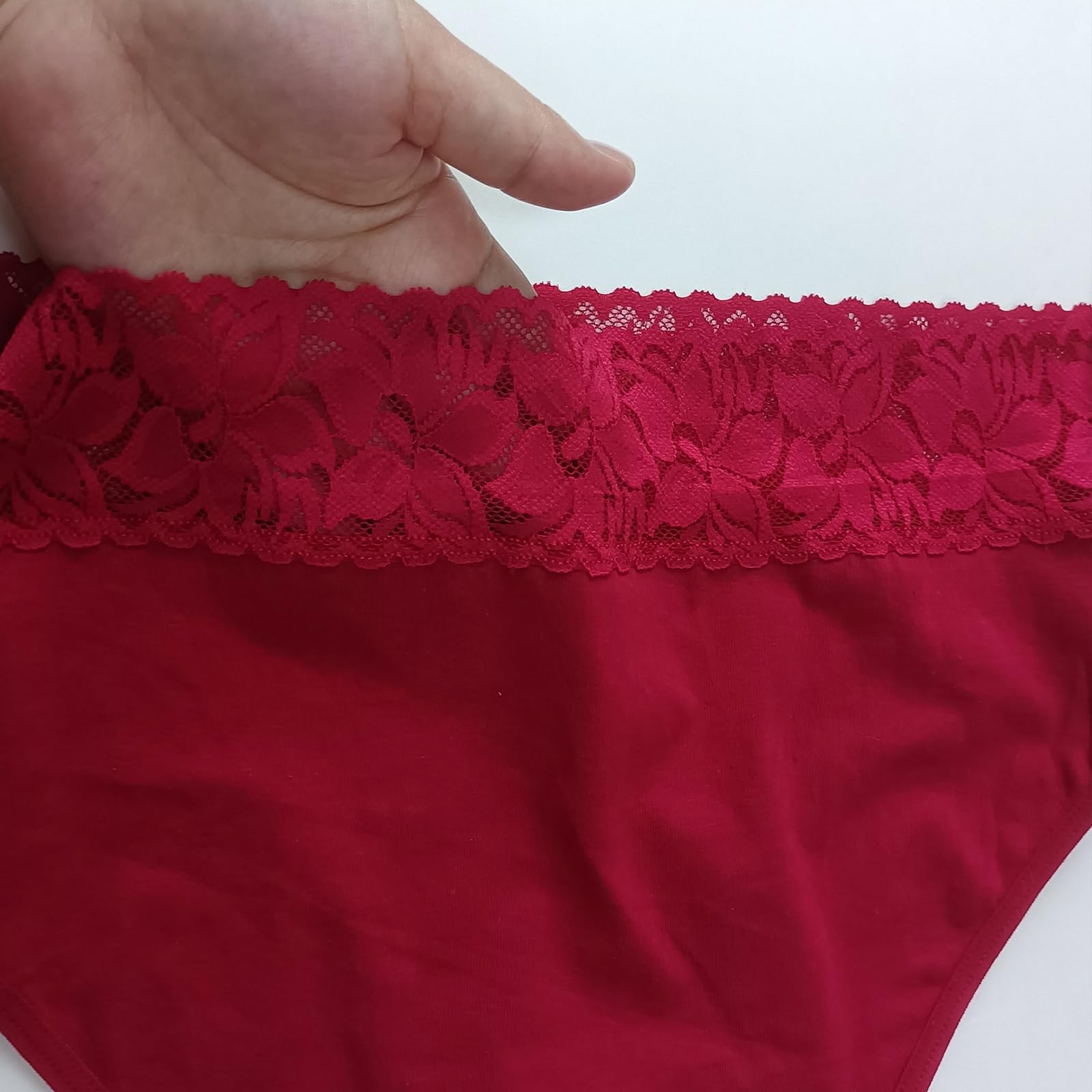 Women's Cotton Bikini Underwear - Soft Lace Hipster Panties with Stretch, Comfortable Full Briefs for Everyday Wear, Sleep & Lounge