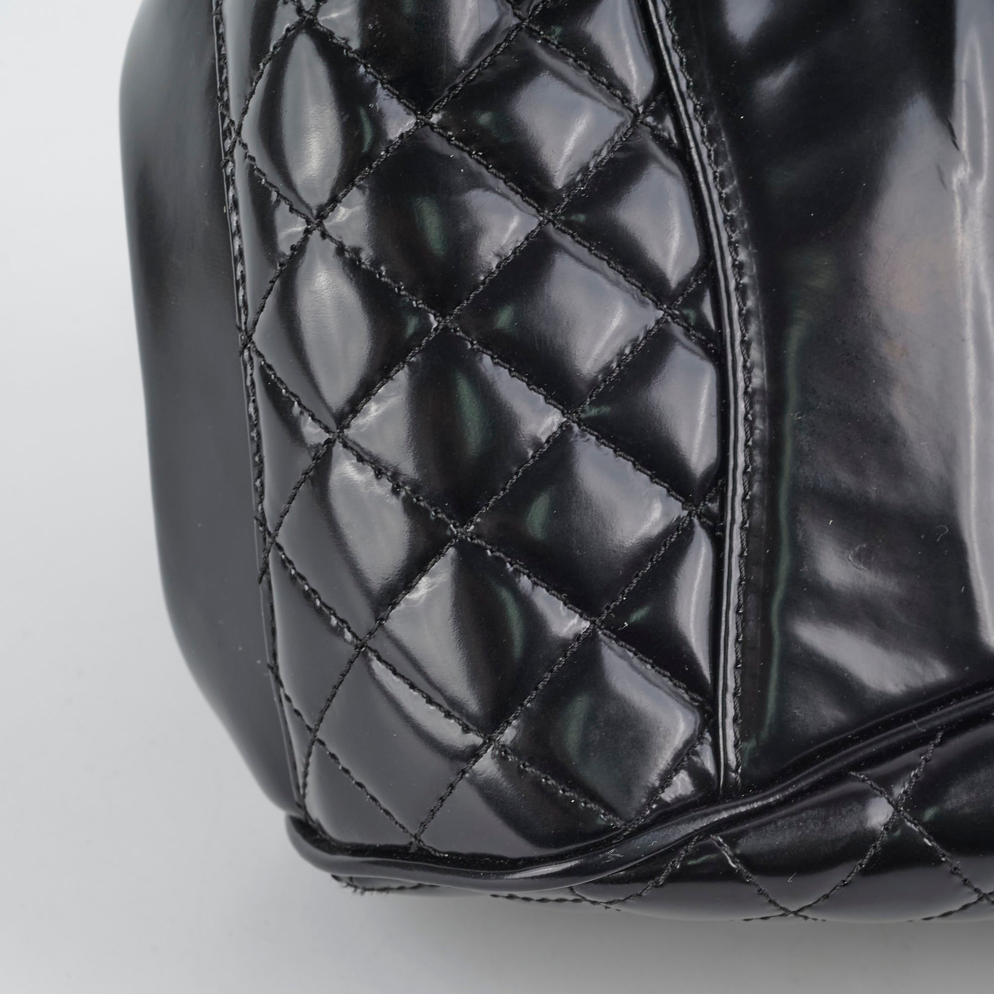 Chanel Mademoiselle Frame Patent Leather Handbag - Black Luxury Shoulder Bag for Women | Perfect for Evening Parties, Date Nights & Special Occasions