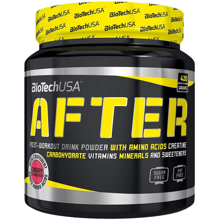 BioTechUSA After Workout Protein Shake - Green Apple Flavor, 420g | Post-Workout Recovery Drink for Muscle Growth & Energy Boost