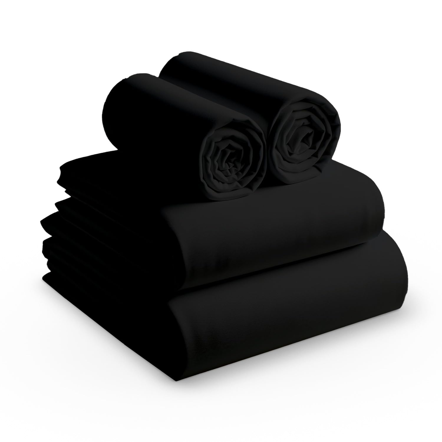 Premium California King Size Egyptian Cotton Sheets Set - 4 Piece Breathable, Shrink & Fade Resistant Bedding with 17