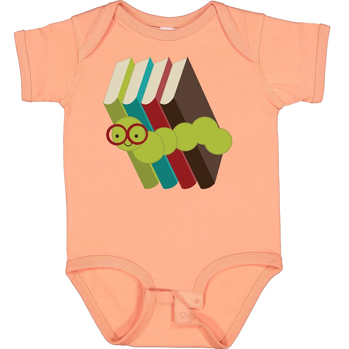 Inktastic Bookworm Books Reading Baby Bodysuit - Cute & Comfortable Infant Onesie for Book Lovers - Perfect for Storytime, Library Visits & Reading Themed Baby Showers