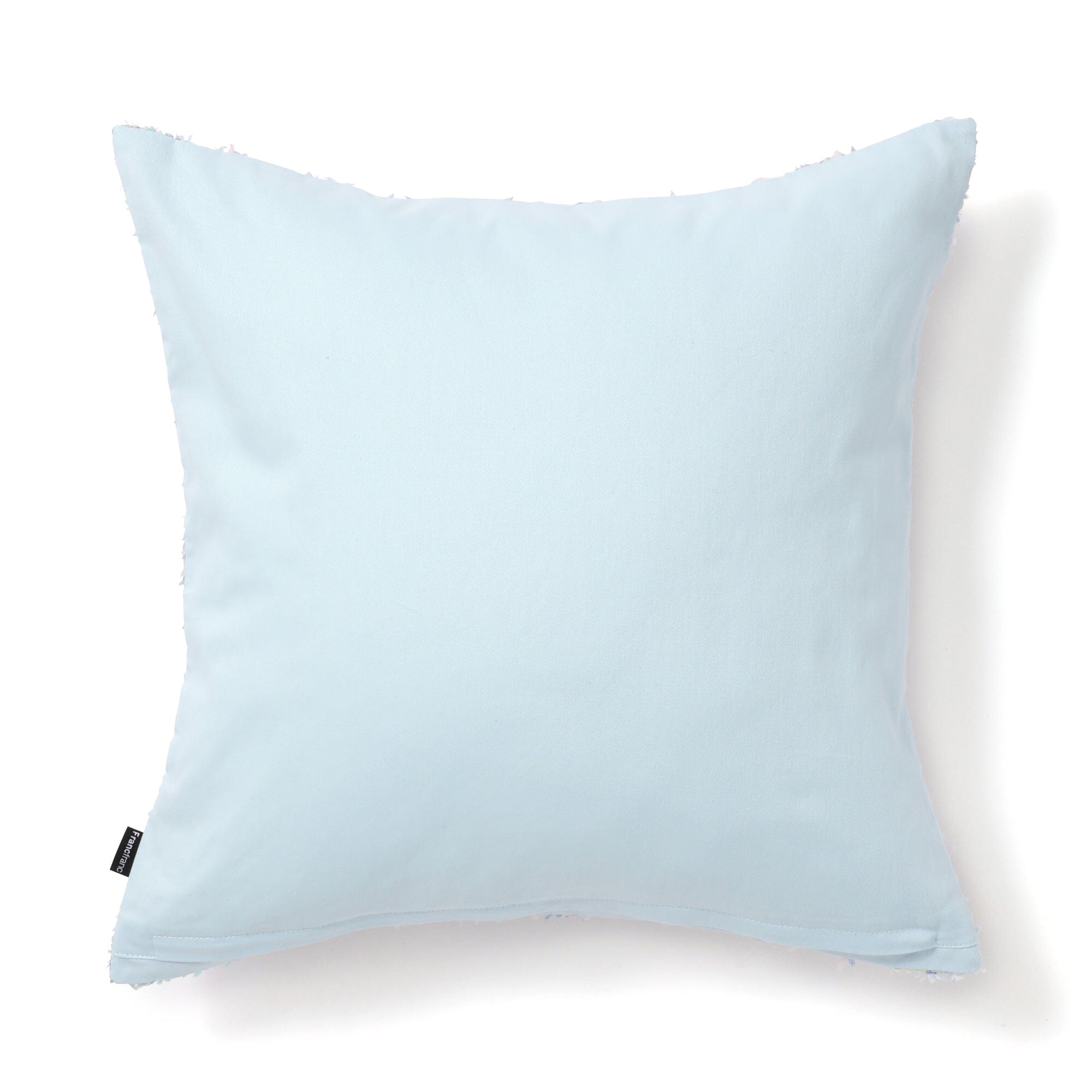 Premium Tweed Cushion Cover 18x18 Inches - Soft Blue Home Decor for Sofa, Bed & Living Room - Stylish Throw Pillow Case for Modern Interior Design