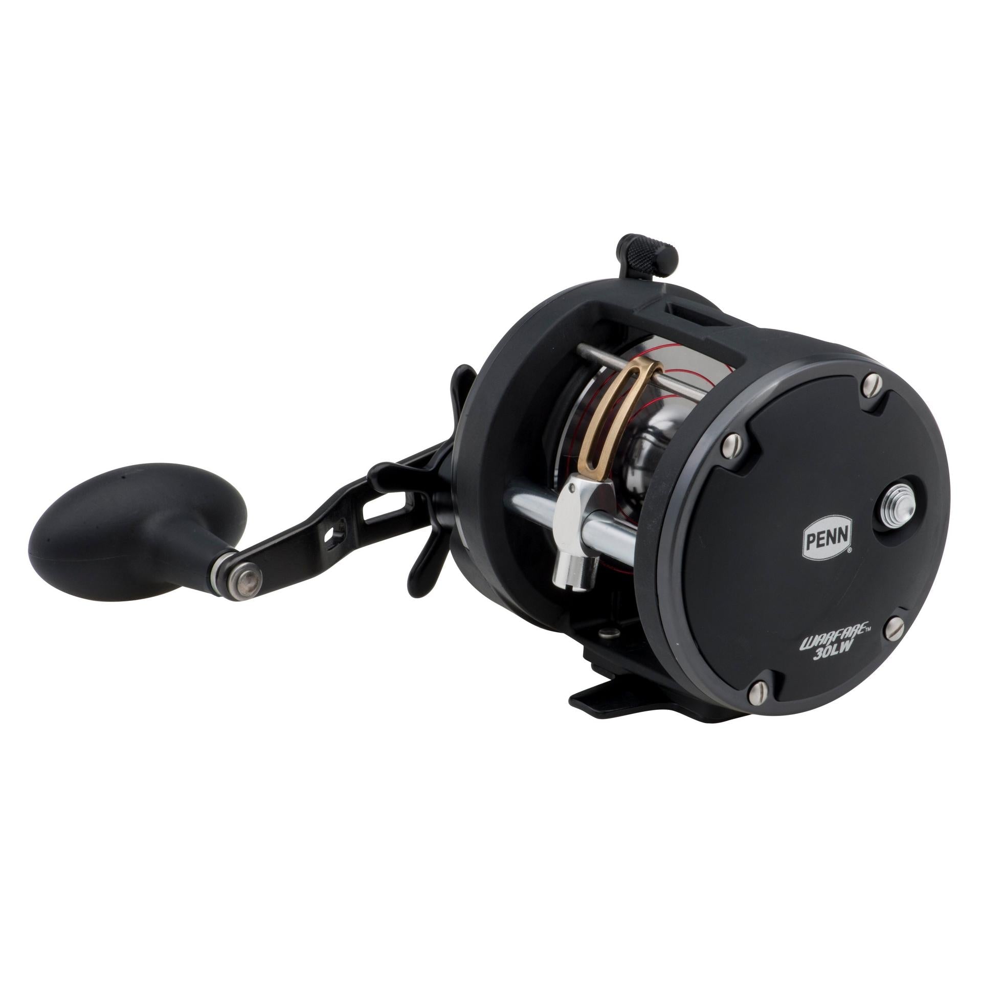 Warfare™ Star Drag Level Wind Conventional Fishing Reel - Saltwater & Freshwater Spinning Reel for Surf Casting, Trolling & Offshore Fishing