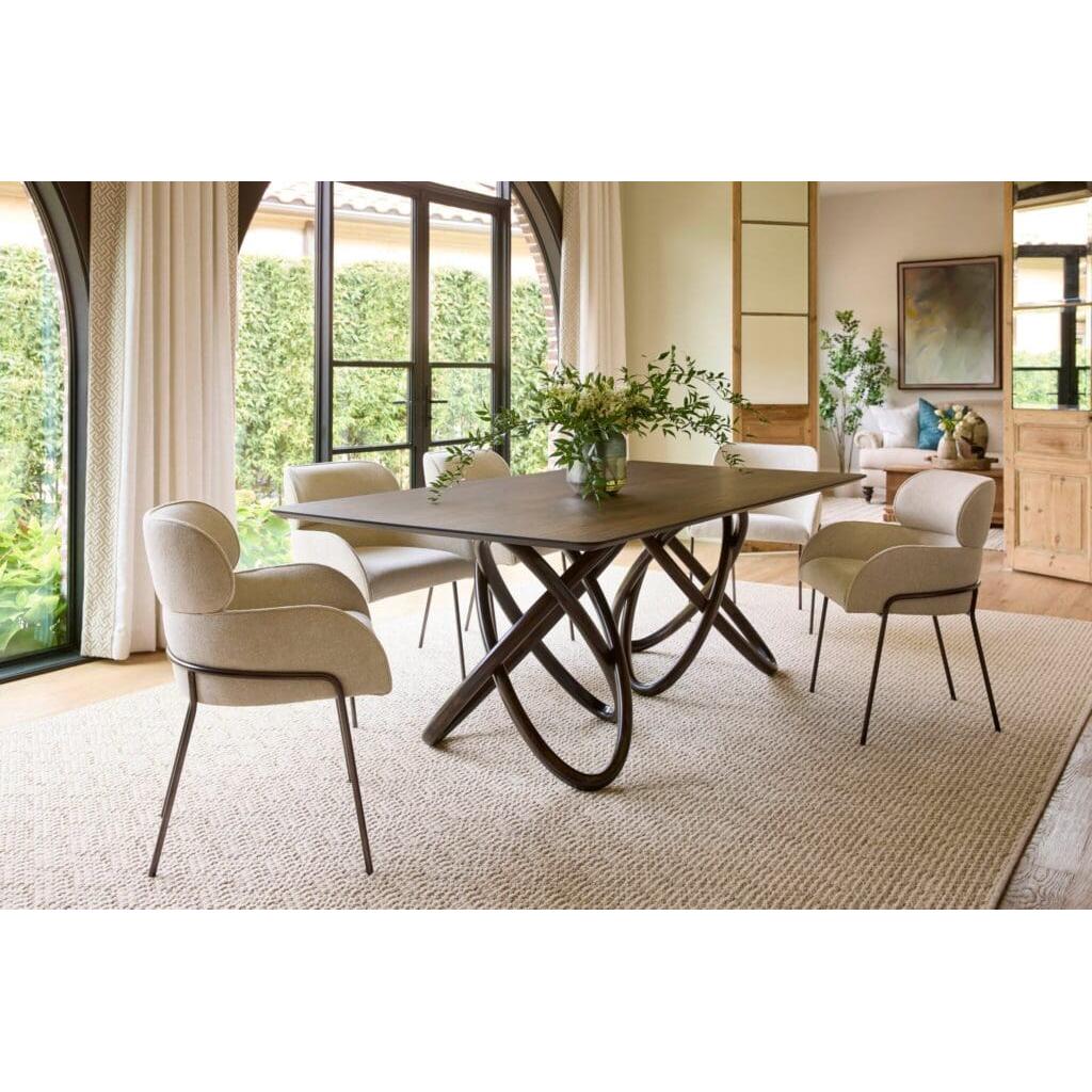Cyan Design 11756 Elo Dining Table - Dark Brown & Natural Finish - Perfect for Modern Dining Rooms & Kitchen Breakfast Nooks