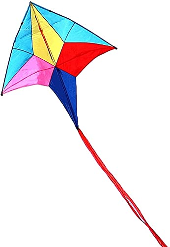 Easy-to-Fly Colorful Polaris Kites for Adults & Kids - Beginner Friendly Beach Kites with Tails, String & Reel (800M Line) - Perfect for Beach Trips, Outdoor Family Fun & Summer Activities