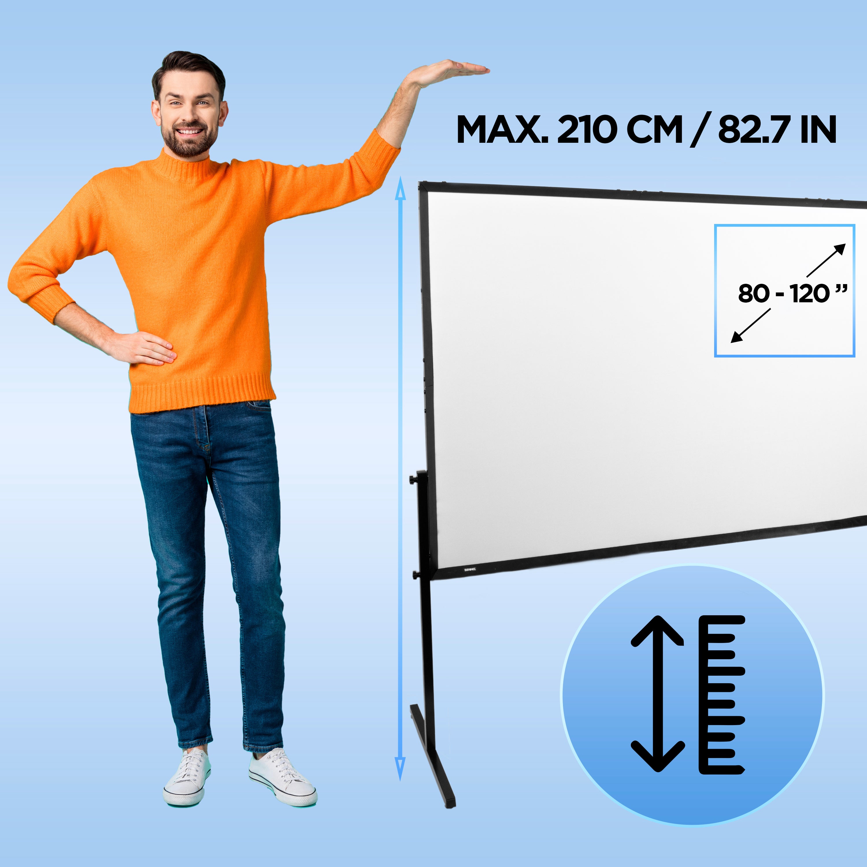 Duronic Projector Screen Accessory Kit - SFPS Replacement Parts, Tripod Hooks, Screws, Rope & Wall Mount for Home Theater & Outdoor Movie Nights | Includes Carry Bag for Easy Transport | Perfect for Presentations, Backyard Cinema & Portable Projection Setup