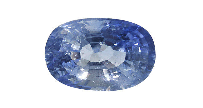 Natural Blue Sapphire Gemstone - 2.96ct Oval Cut Ice Blue Loose Stone for Jewelry Making, Engagement Rings & Fine Collections