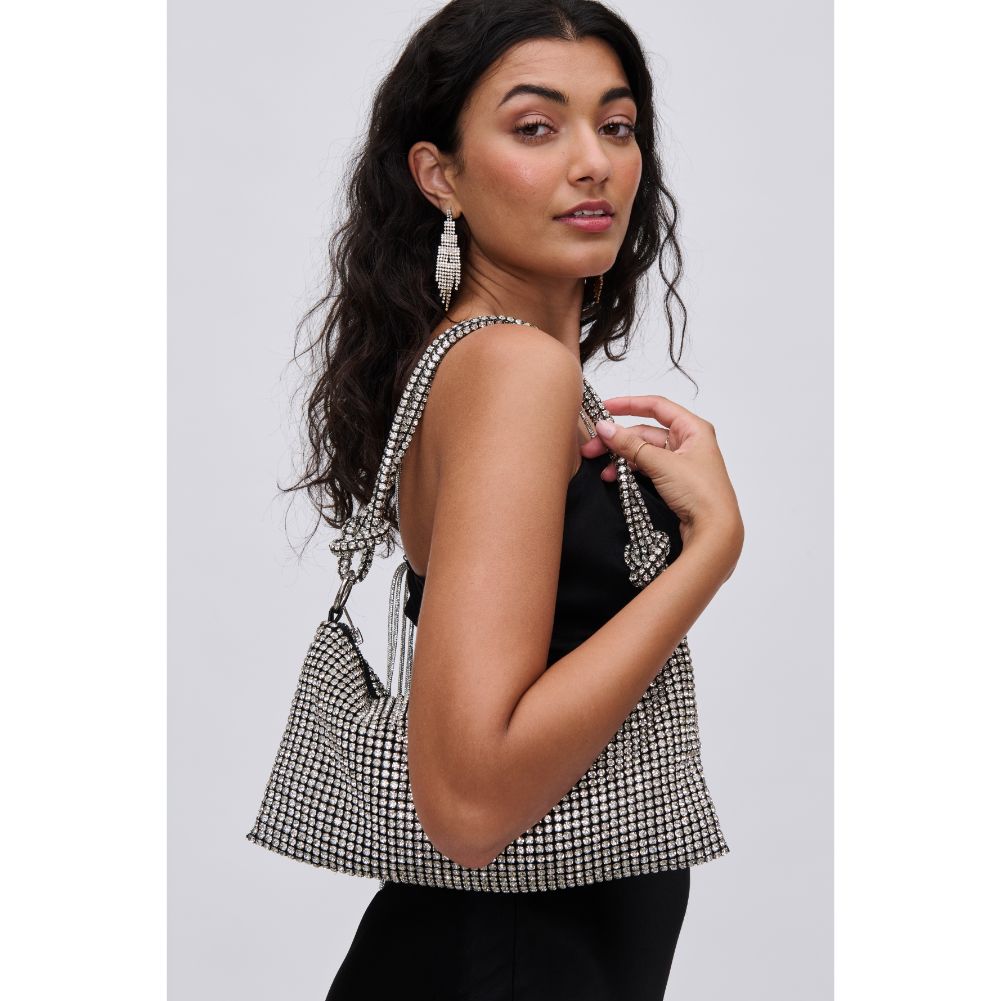 Elegant Sienna Evening Bag for Women - Clutch Purse with Rhinestone Decor for Parties, Weddings & Special Occasions