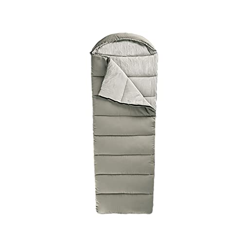 Ultra Lightweight Couples Double Sleeping Bag for Camping & Hiking - Soft, Warm & Spliceable Design - Perfect for Outdoor Adventures, Backpacking & Romantic Getaways (Brown)