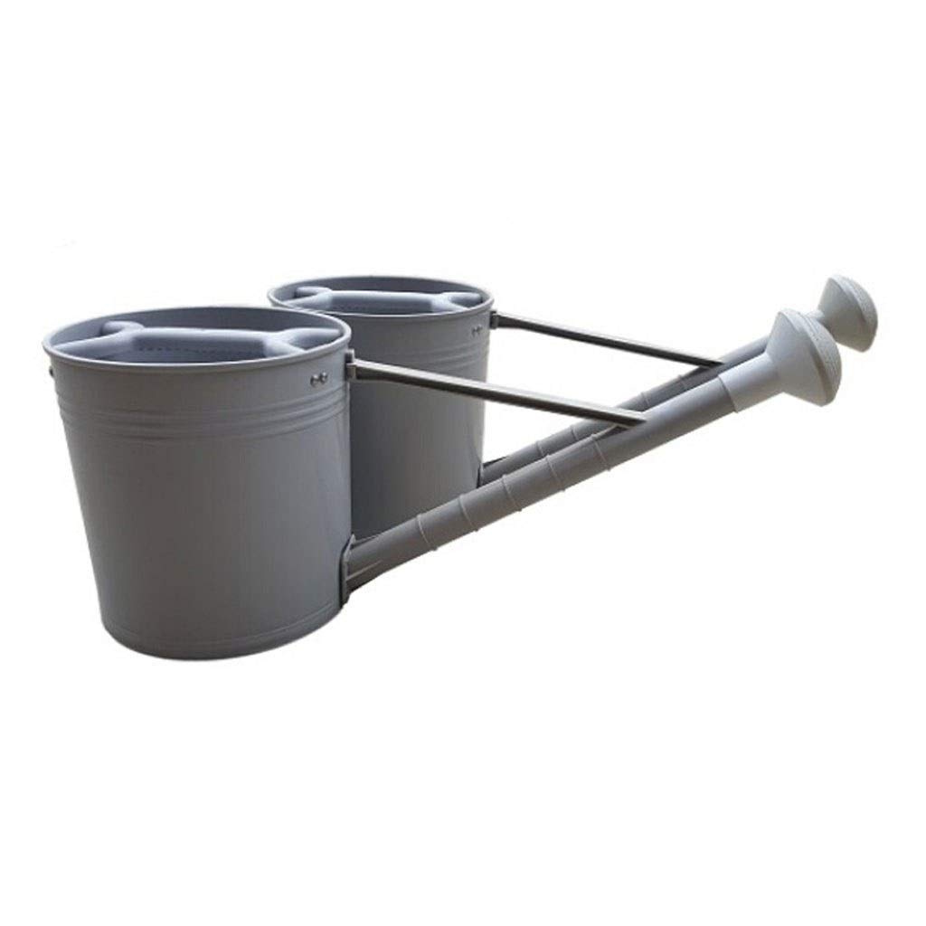 **NYKK 20L Large Capacity Plant Watering Can - Heavy Duty Engineering Plastic, Gray (2-Pack) - Ideal for Home Gardening, Agriculture & Outdoor Plant Care**