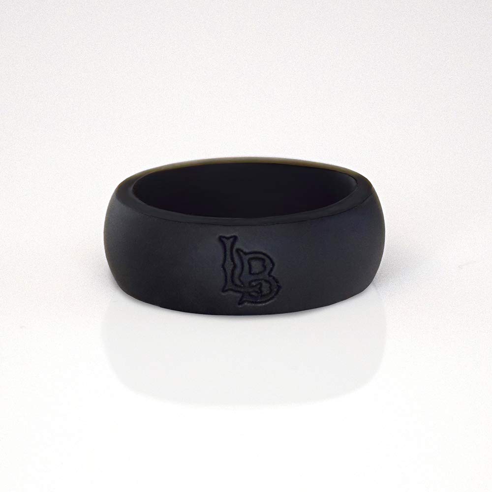Fan Frenzy NCAA Cal State Long Beach Silicone Ring - Comfortable, Durable College Sports Wedding Band for Men & Women - Perfect for Athletics, Workouts, Swimming & Everyday Wear