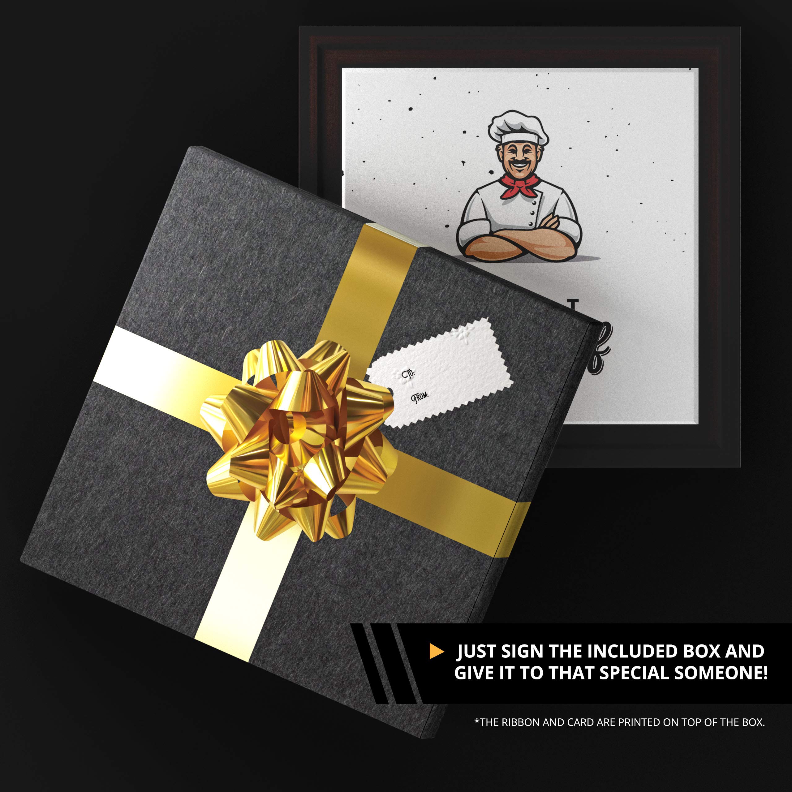 BRYVAHS Chef Kitchen Decor - Perfect Gift for Cooks & Home Decoration