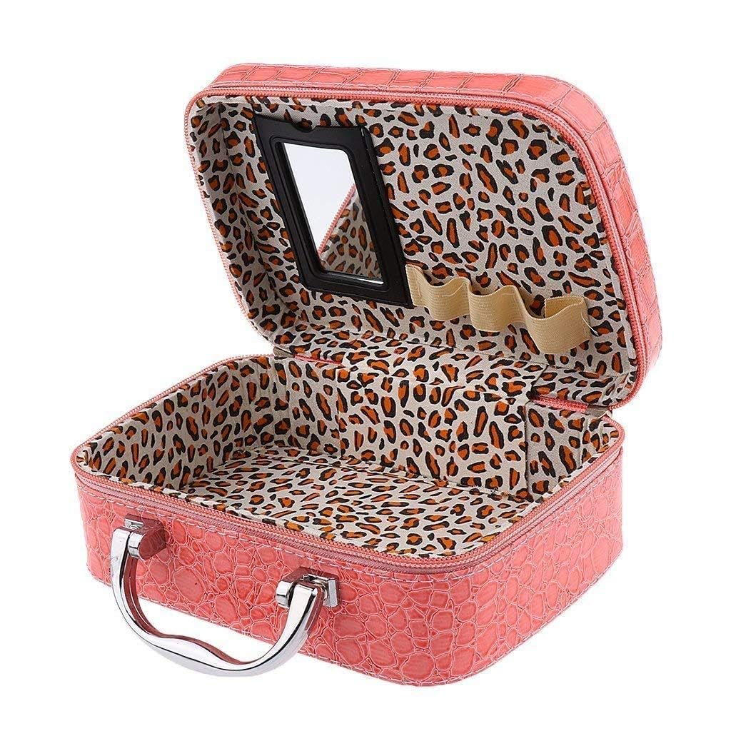 K.B.SALES Stylish Waterproof Makeup Bag for Women & Girls - Large Capacity Cosmetic & Toiletry Organizer with Partition Storage - Perfect for Travel, Gym, and Daily Use