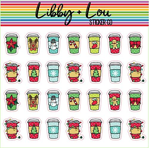 Christmas Coffee Planner Stickers - Holiday Planning for Coffee Lovers