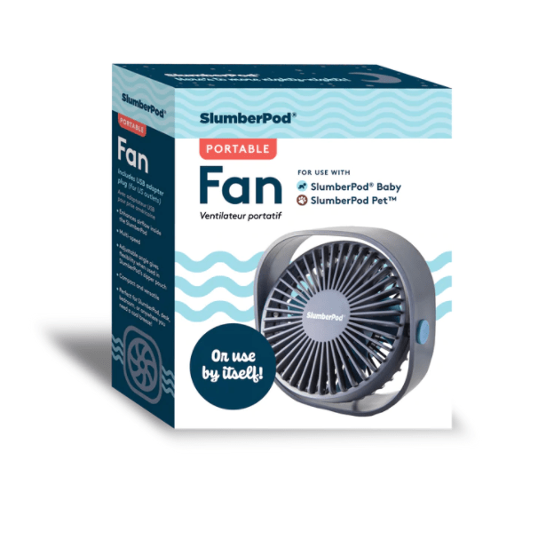 Slumberpod Portable Blackout Fan for Baby & Toddler Sleep - Quiet Cooling Fan for Travel, Camping & Nursery - Perfect for White Noise & Air Circulation