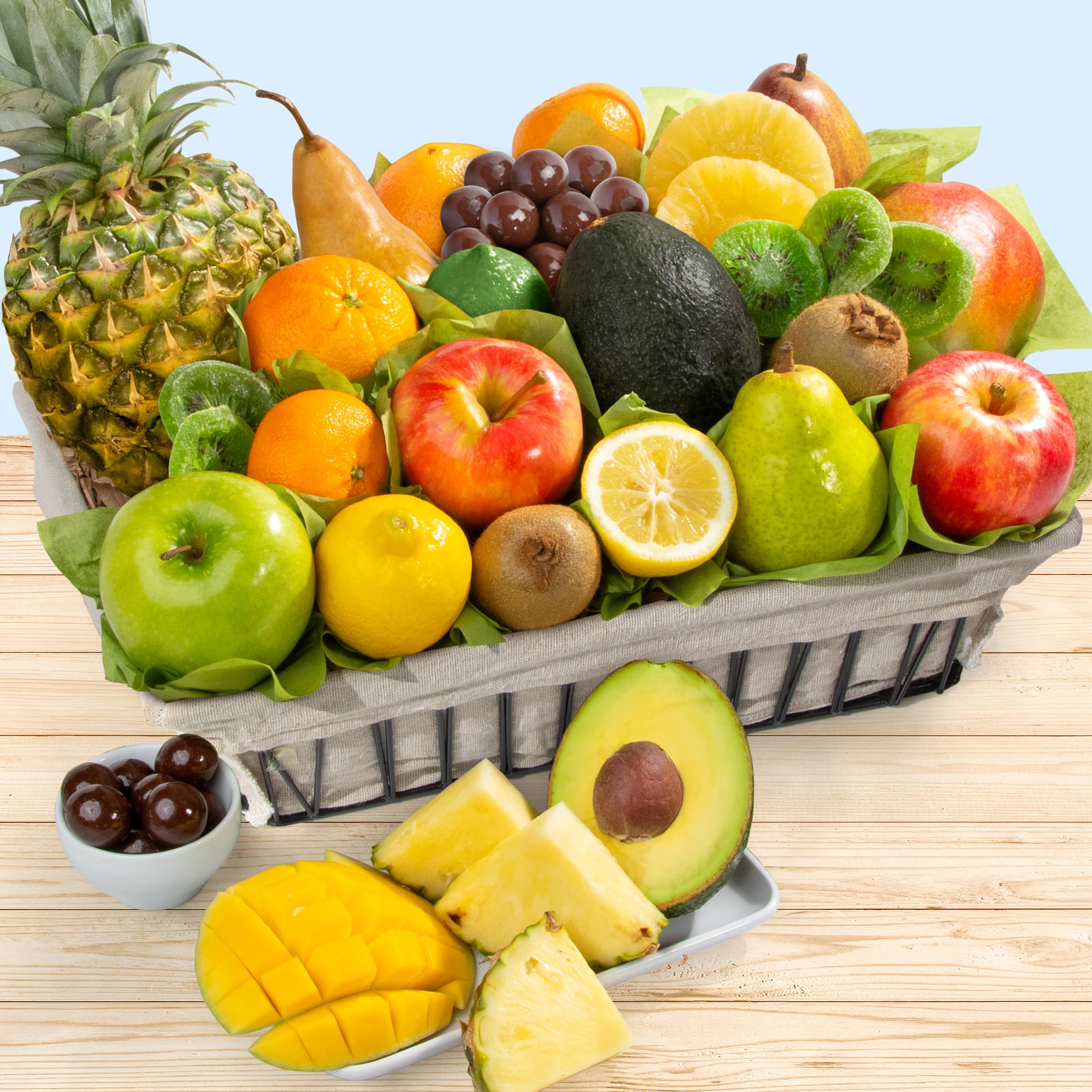 Premium Tropical Fruit Gift Basket - Fresh Exotic Fruits Delivered - Perfect for Holidays, Birthdays & Corporate Gifts