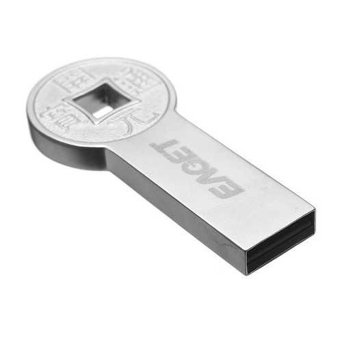 EAGET K80 128GB USB 3.0 Flash Drive - High Speed Metal Thumb Drive with Ancient Coin Design, Waterproof & Durable - Perfect for Data Storage, File Transfer, Travel & Business Use