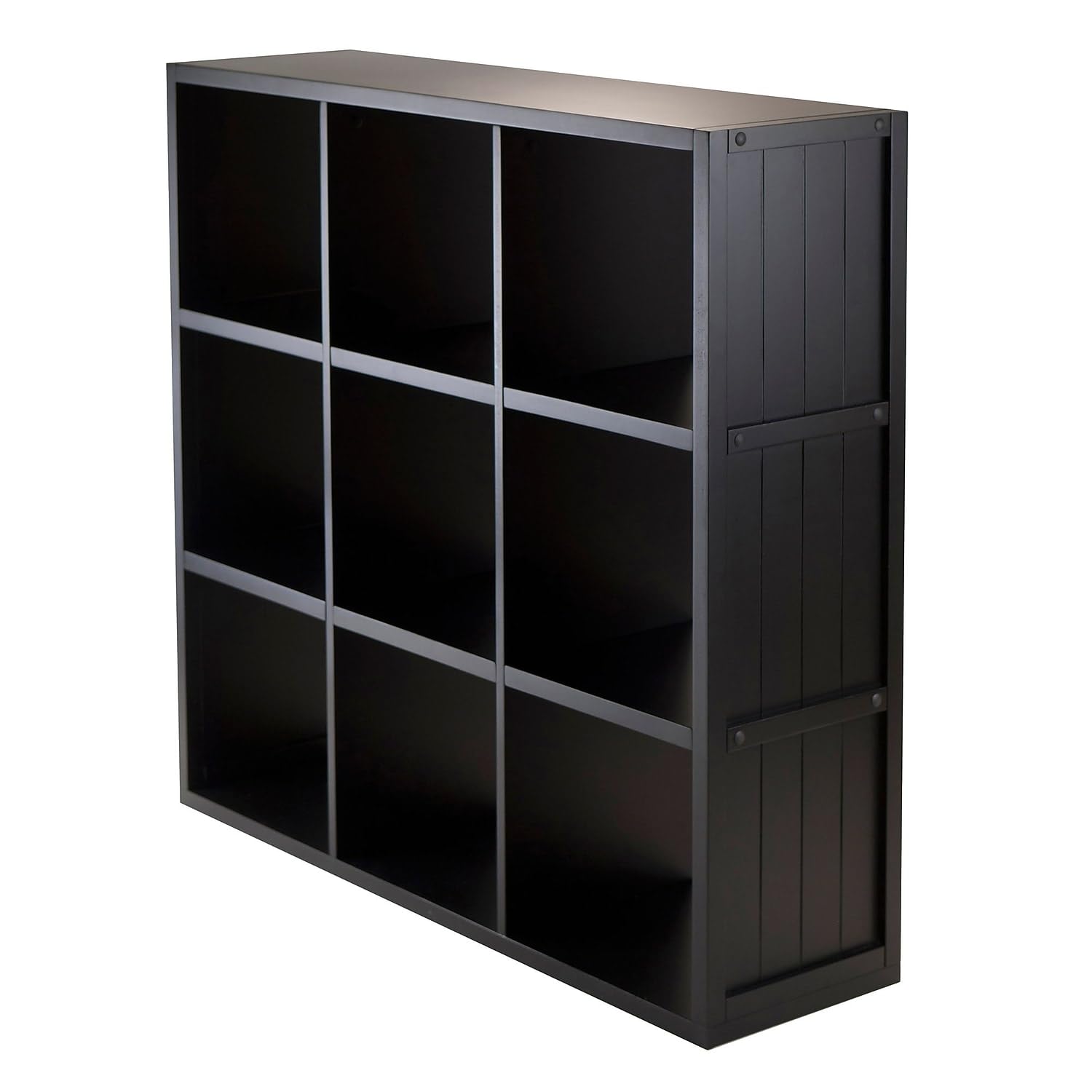 Winsome Timothy Small Black Bookshelf - Compact Storage Solution for Home, Office & Study Room - Perfect for Organizing Books, Decor & Essentials