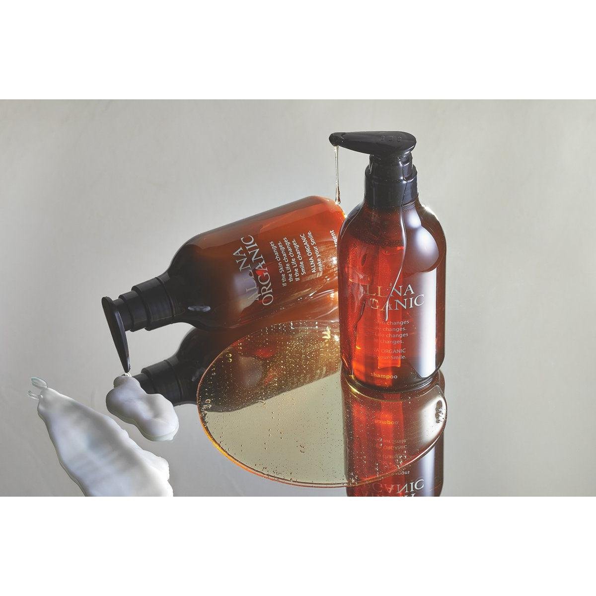 Allna Organic Shampoo for Smooth Hair - 500ml Salon Quality Sulfate-Free Shampoo for Frizz Control & Shine - Perfect for Daily Use at Home or Professional Salon Treatments