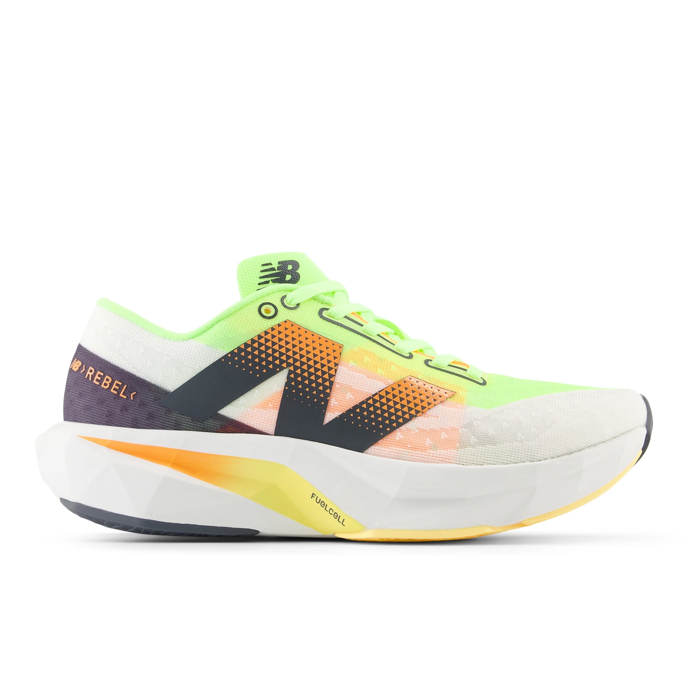 New Balance Men's FuelCell Rebel v4 Running Shoes - Lightweight & Responsive for Road Racing, Training, and Daily Jogging
