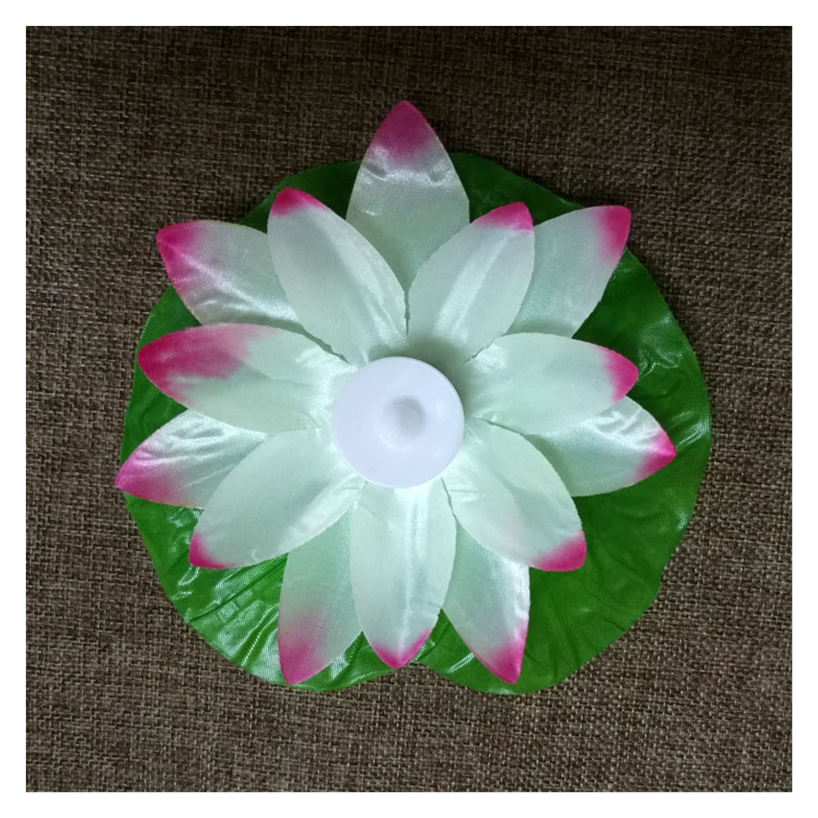 LIUYI Floating Lotus LED Light - Outdoor Garden Pool Water Flower Decor with White Glow - Perfect for Ponds, Fountains & Backyard Relaxation