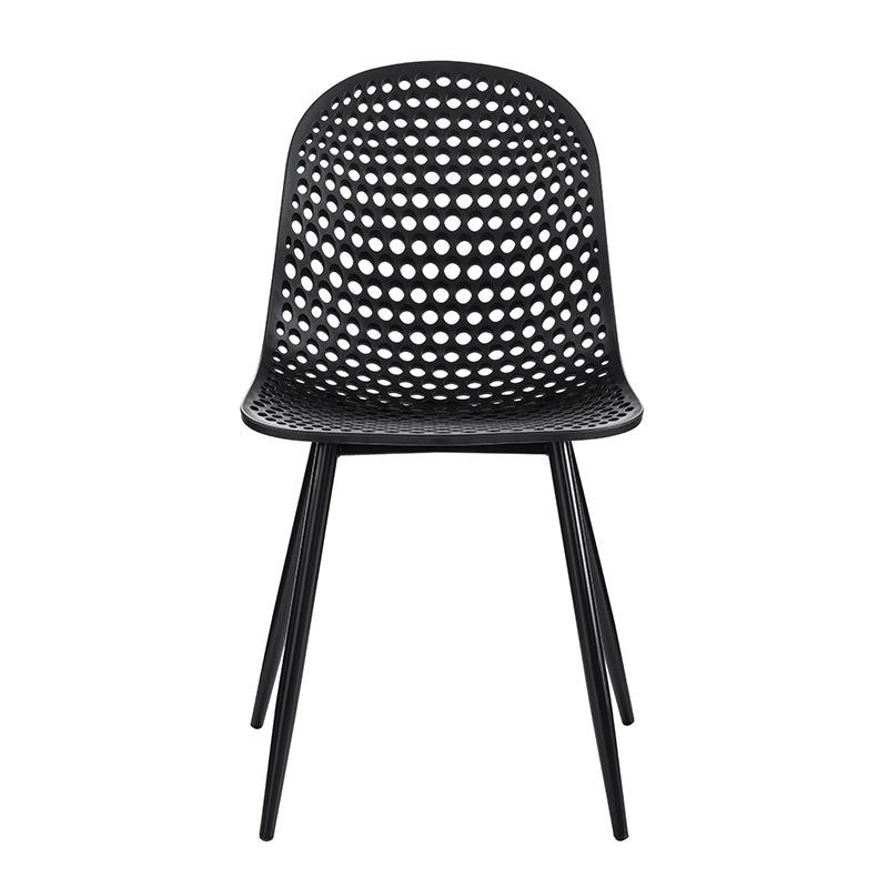 GEOFFREY Modern Dining Chair in Black - Stylish & Comfortable Seat for Kitchen, Dining Room, or Office