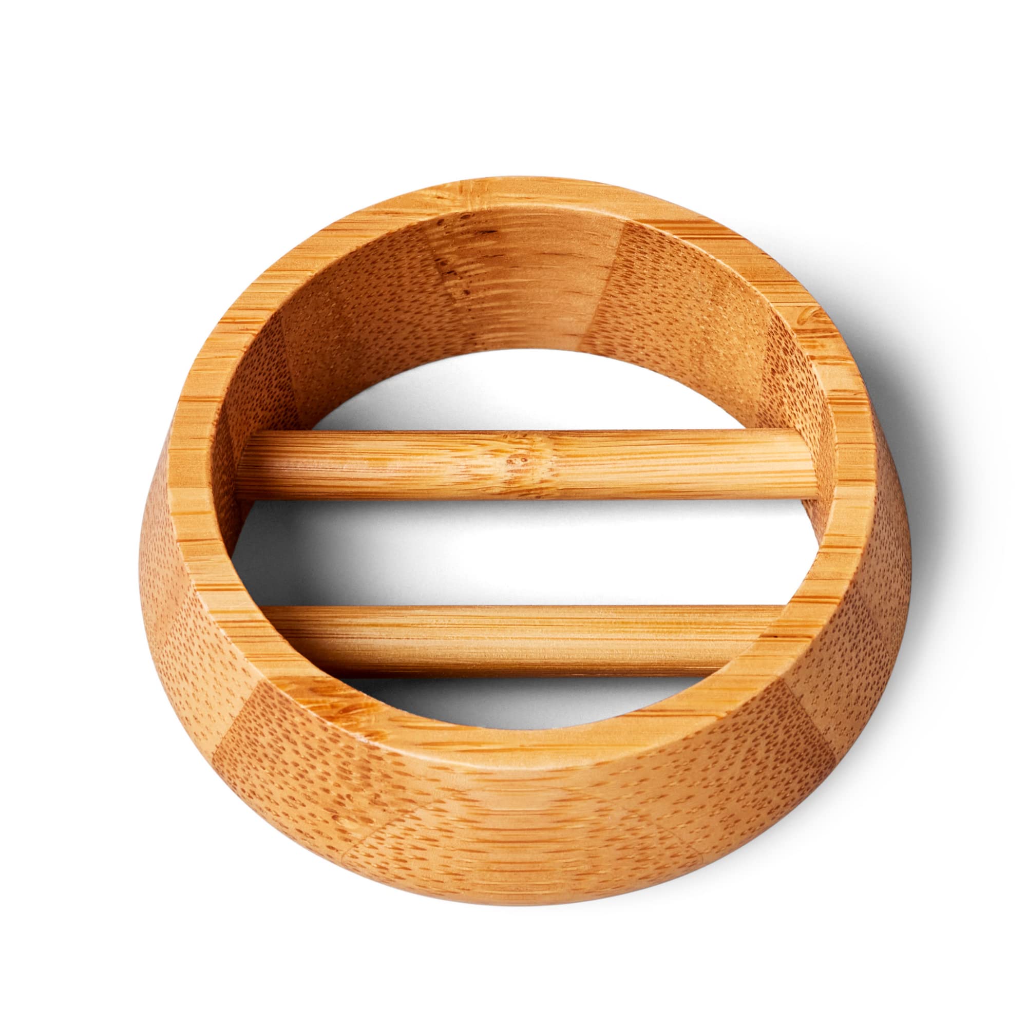 Eco-Friendly Bamboo Shampoo Bar Holder - Self-Draining Shower Organizer for Solid Shampoo & Conditioner Bars | Anti-Slip Bathroom Storage Container | Perfect for Shower, Bathtub & Countertop Organization