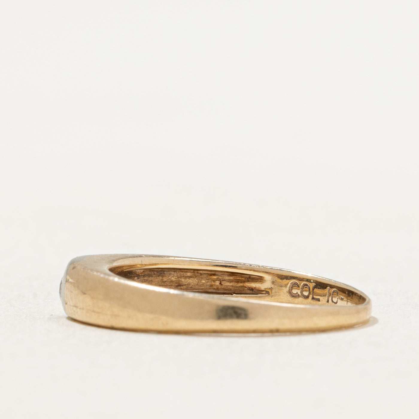 0.03ct Flush Set Diamond Wedding Band Ring - Size 3.5 | Elegant & Minimalist for Everyday Wear | Perfect for Brides, Anniversaries & Stackable Rings