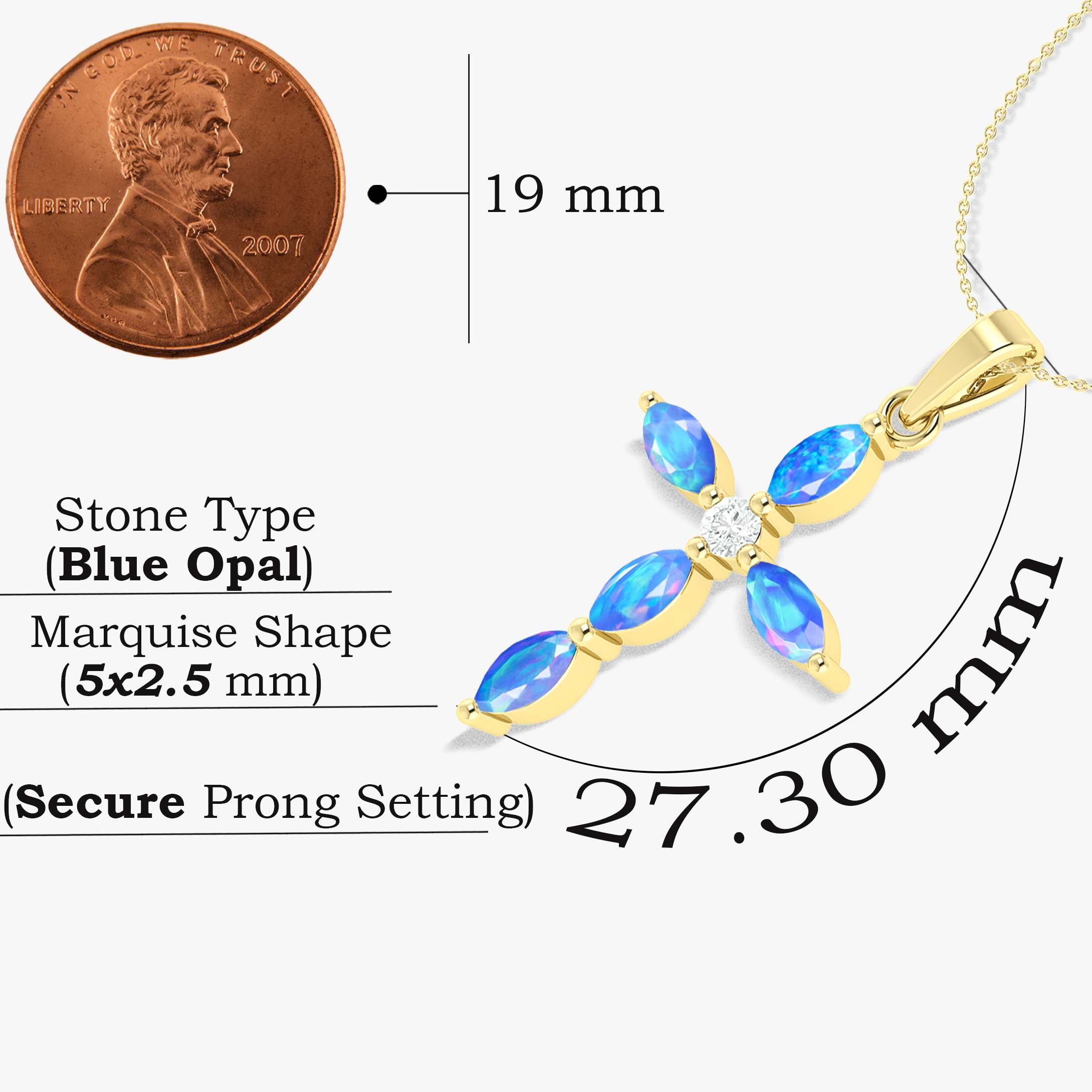 Natural Multi Fire Opal Marquise Shape Gemstone Pendant Necklace | Elegant Jewelry for Women | Perfect for Weddings, Parties & Special Occasions