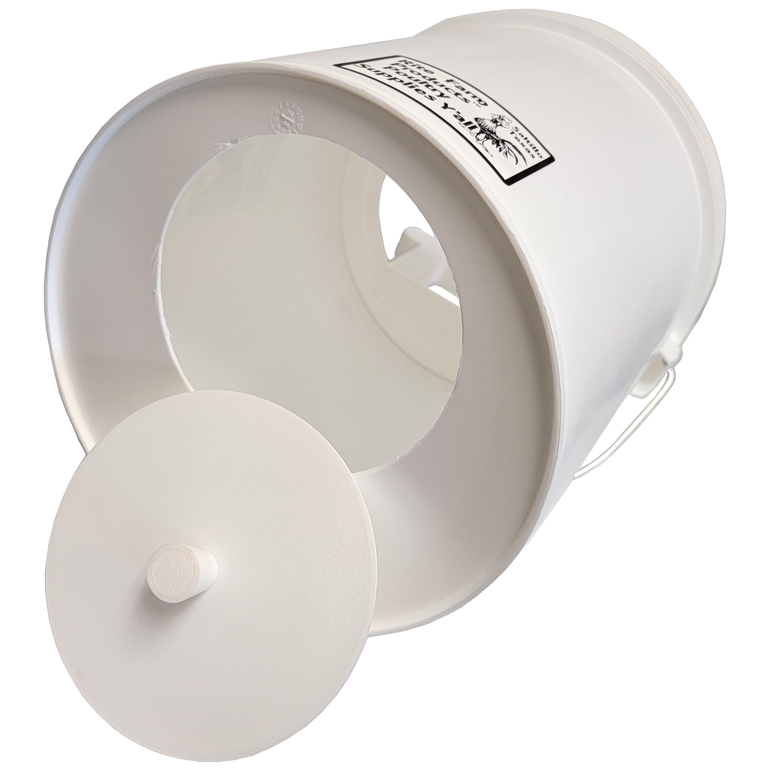 Chicken Nesting Box Bucket with Rear Access Cover Kit - Durable Laying Nest Pail for Backyard Chickens | Perfect for Coop Setup & Egg Collection