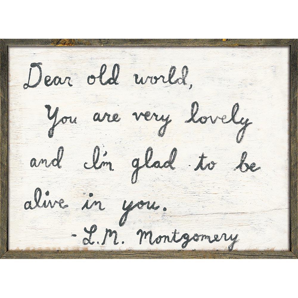 Vintage Grey Wood Art Print - Handmade Wall Decor for Living Room, Bedroom & Office - Perfect for Home & Office Decor