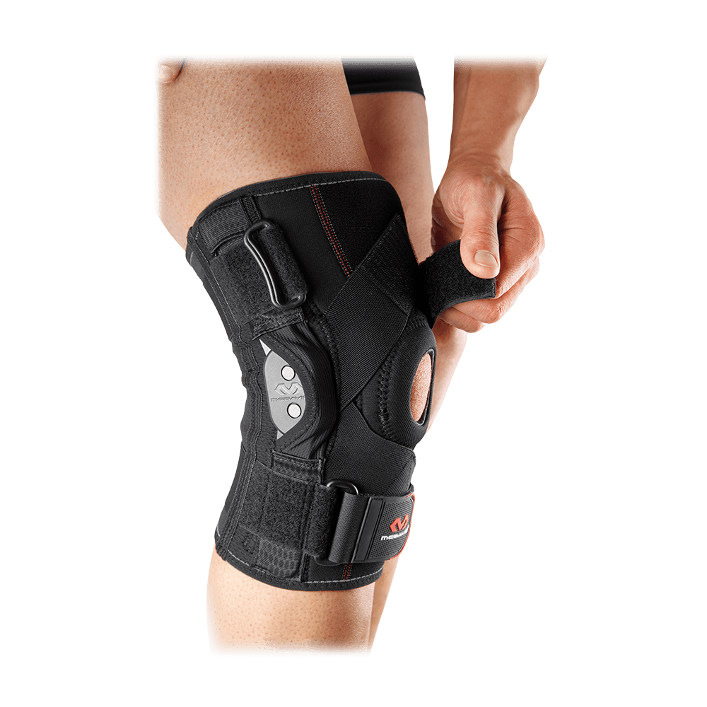 Best Knee Brace with Polycentric Hinges & Cross Straps - Support for Running, Sports & Arthritis Relief - Ideal for Athletes & Active Lifestyles