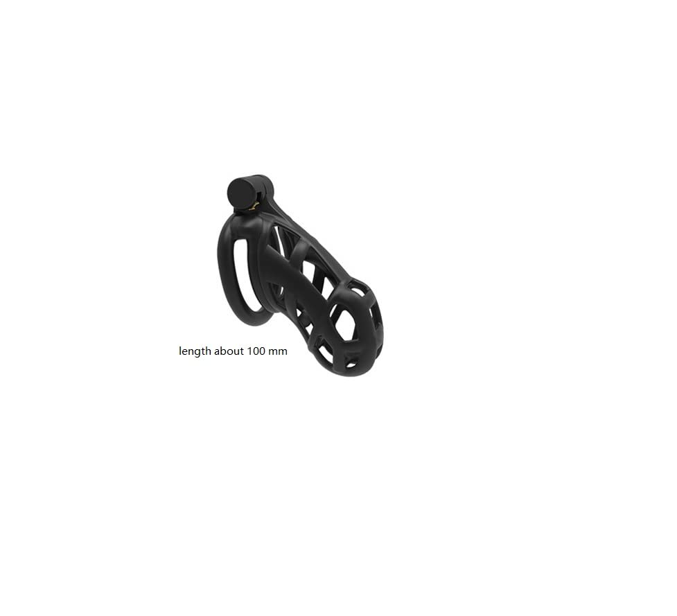 Chastity Cage for Men - 4 Sizes Adjustable Male Chastity Device with Lock, Anti-Erection Penis Cage for Couples Bondage & BDSM Play - Perfect for Roleplay, Tease Control, and Long-Term Wear