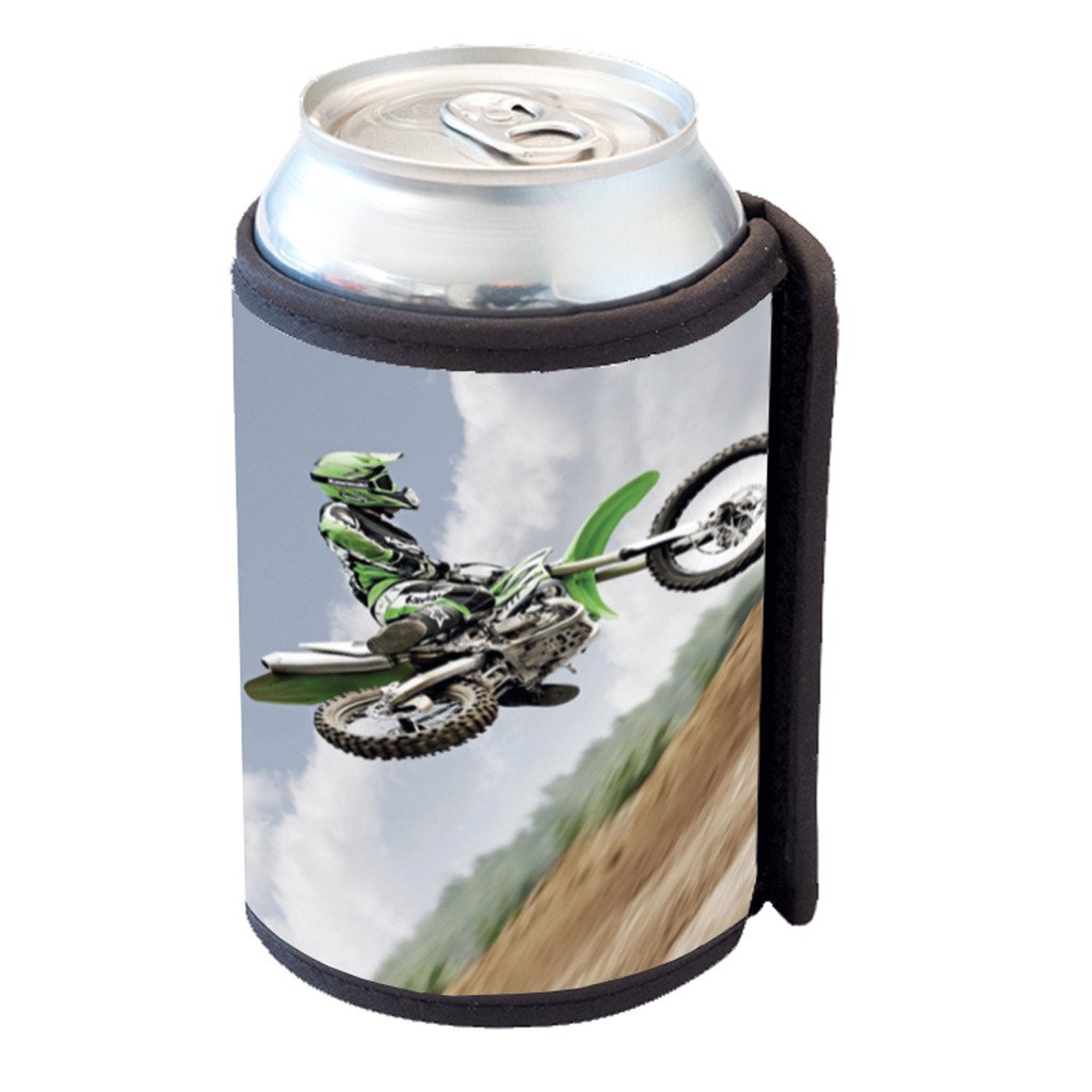 Sunshine Cases Dirtbike Motocross Can Cooler Bottle Hugger - Insulated Beverage Holder for Motorcycle, ATV & Off-Road Adventures - Keep Drinks Cold While Riding