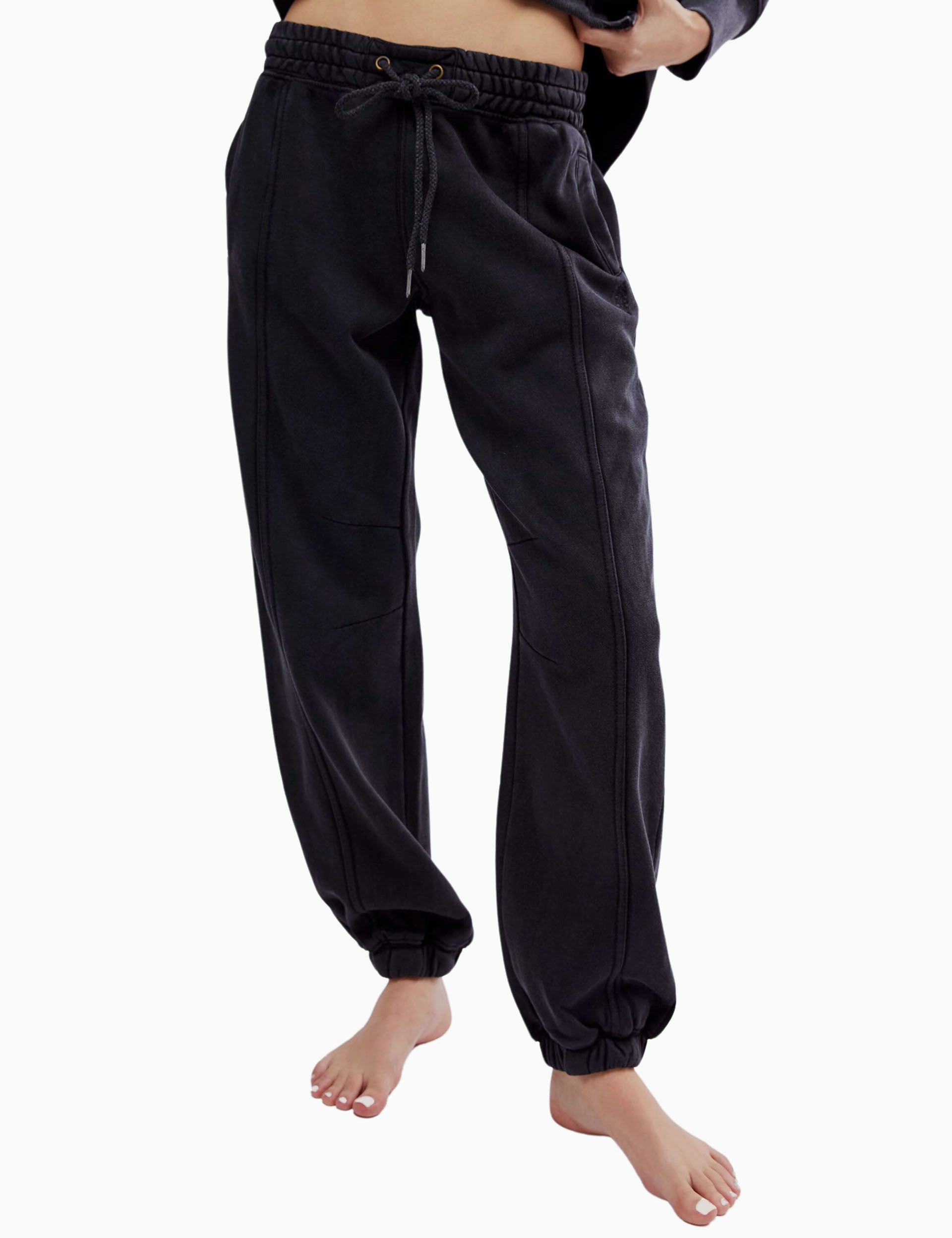 Sprint To The Finish Running Pants for Men & Women - Black - Lightweight Performance Workout Joggers for Gym, Yoga, and Marathon Training