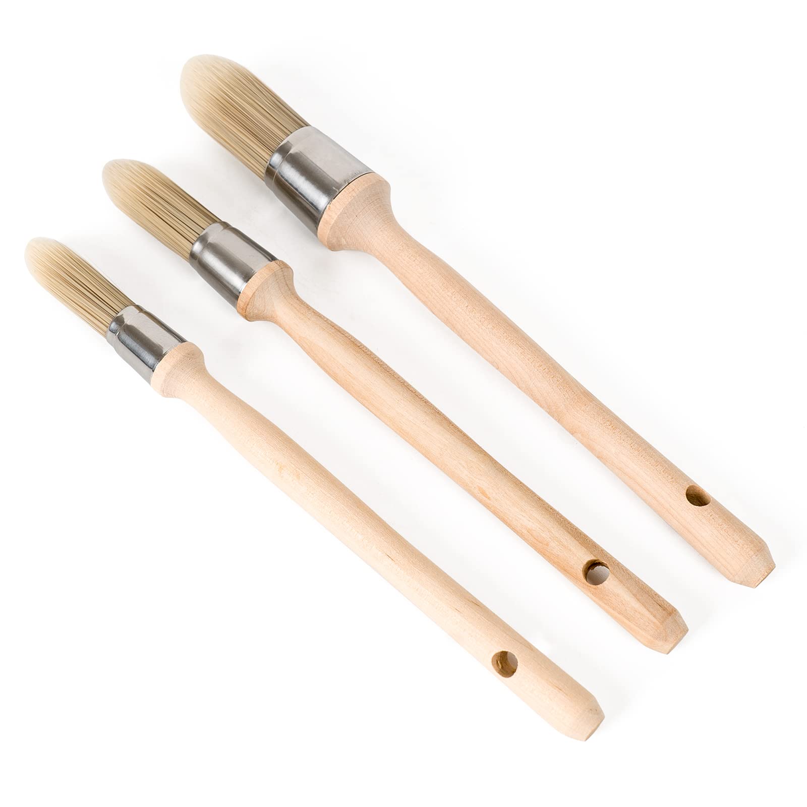 3-Pack Trim Painting Brushes Set - 0.6