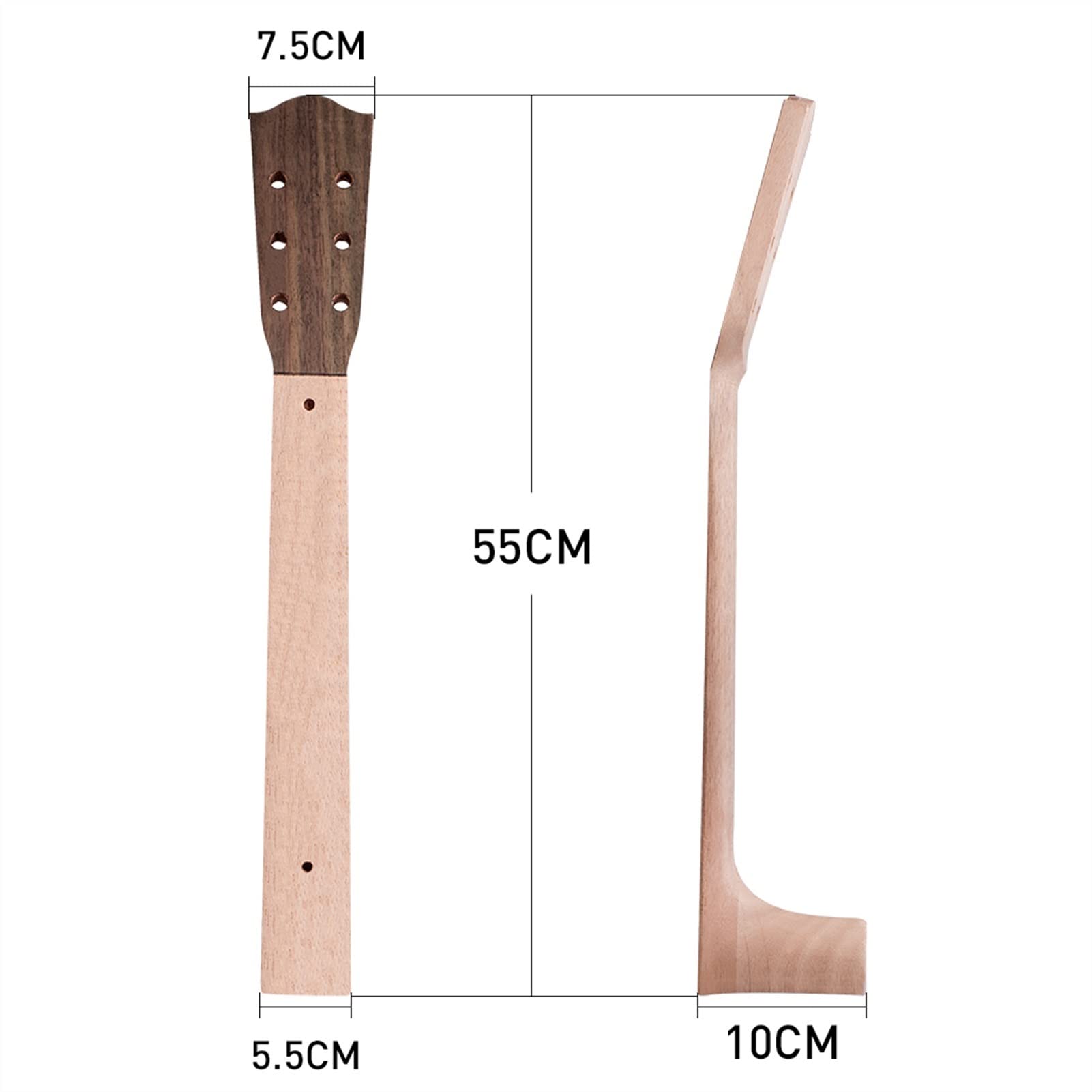 42 Inch Rosewood Guitar Neck for Acoustic Folk Guitar - DIY Replacement Neck & Guitar Parts | Perfect for Guitar Repair, Custom Builds & Instrument Upgrades